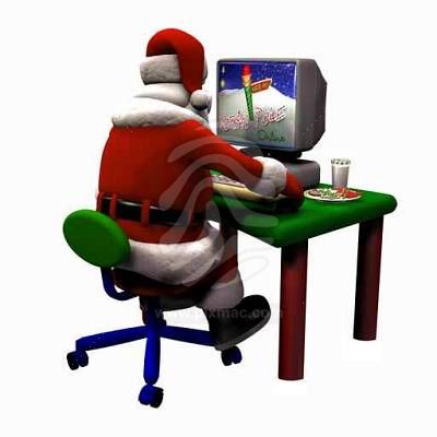 santa working on a computer Merry Christmas, but...