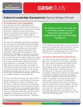 Culture & Leadership Development: A...