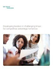 Developing leaders in challenging t...