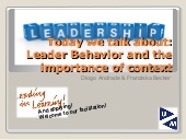 Leadership Behavior and Contingency...